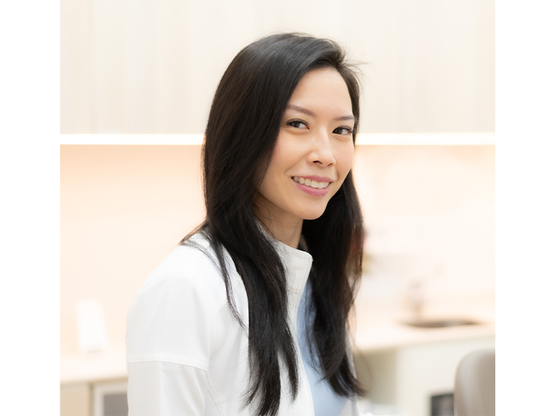 Dr. Alexia Kwan in the consultation room at Align Dental Surgery